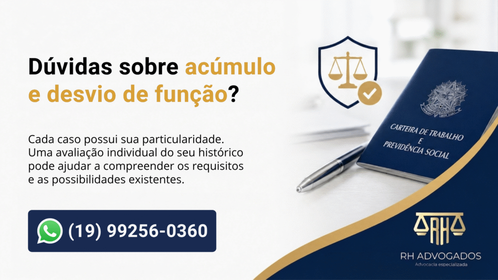 diferença entre acúmulo e desvio de função
